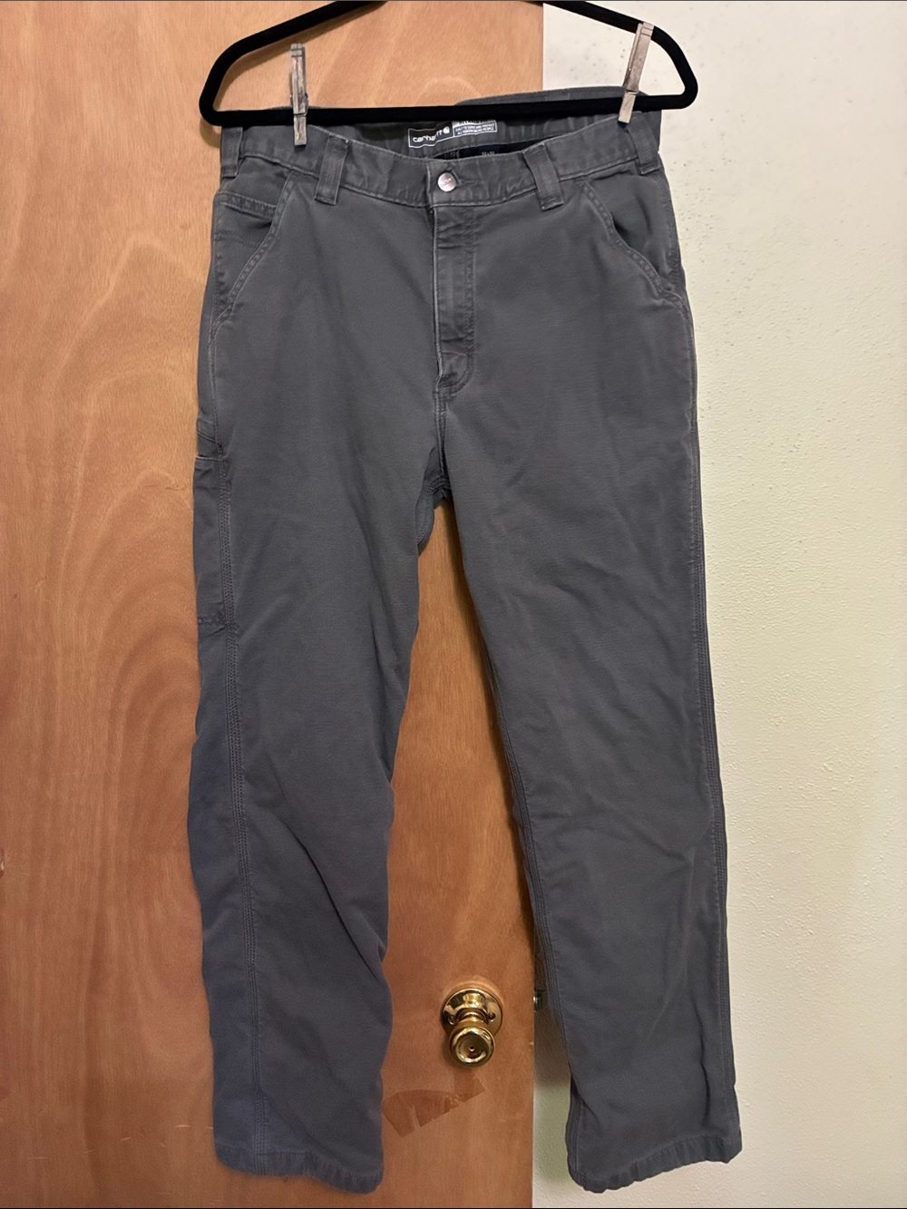 Carhartt canvas knit lined work pants